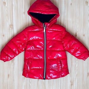 Girls Pink Sz 2T Puffer Jacket Lacque Gloss Waterproof